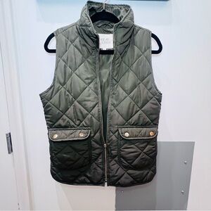 Head Supply Olive Green Quilted Vest